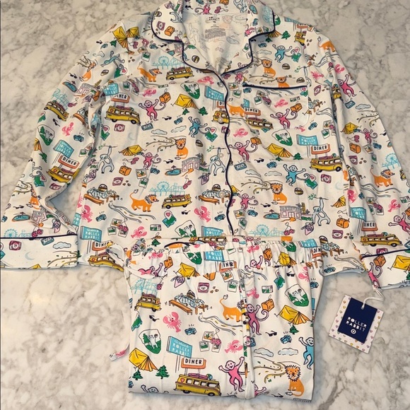 Roller Rabbit Other - Roller Rabbit x Target Women’s Roadtrip Long Sleeve Multicolor Pajama Set XXS